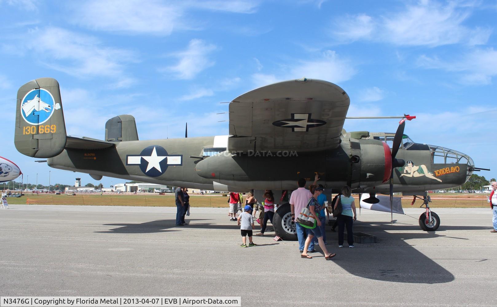 N3476G, 1944 North American B-25J Mitchell C/N 108-33257, Tondelayo B-25