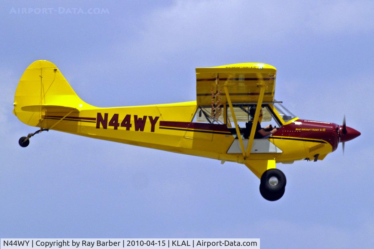 N44WY, 2008 Aviat A-1C Husky C/N 3009, Aviat A-1C Husky [3009] Lakeland-Linder~N 15/04/2010. Shown with cockpit door open compared to my other in flight photo.