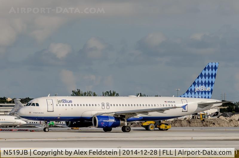 N519JB, 2001 Airbus A320-232 C/N 1398, Ft. Lauderdale