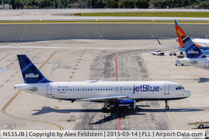 N535JB, 2002 Airbus A320-232 C/N 1739, Ft. Lauderdale