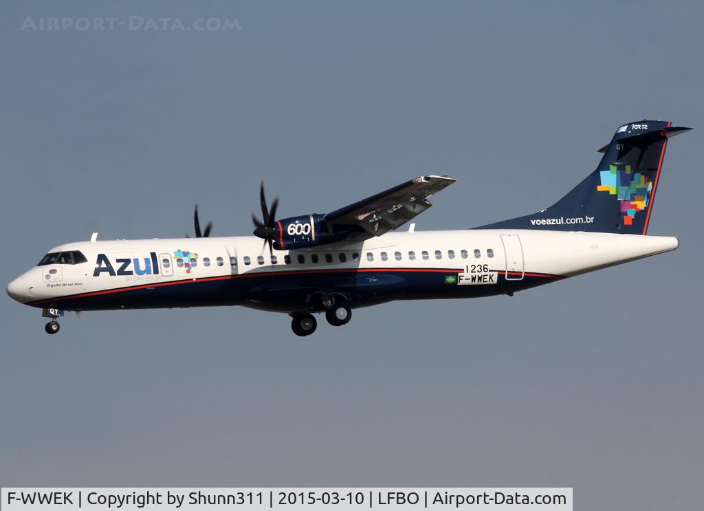 F-WWEK, 2015 ATR 72-600 C/N 1236, C/n 1236 - To be PR-AQY