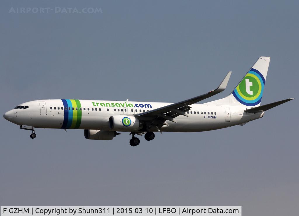 F-GZHM, 2014 Boeing 737-8K2 C/N 37792, Landing rwy 32L
