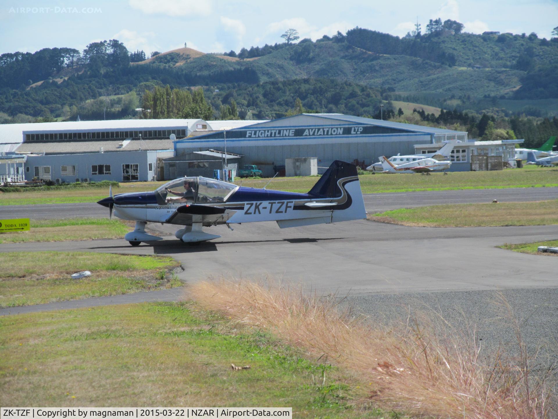 ZK-TZF, Robin R-2160 Alpha Sport C/N 360, Down from North Shore