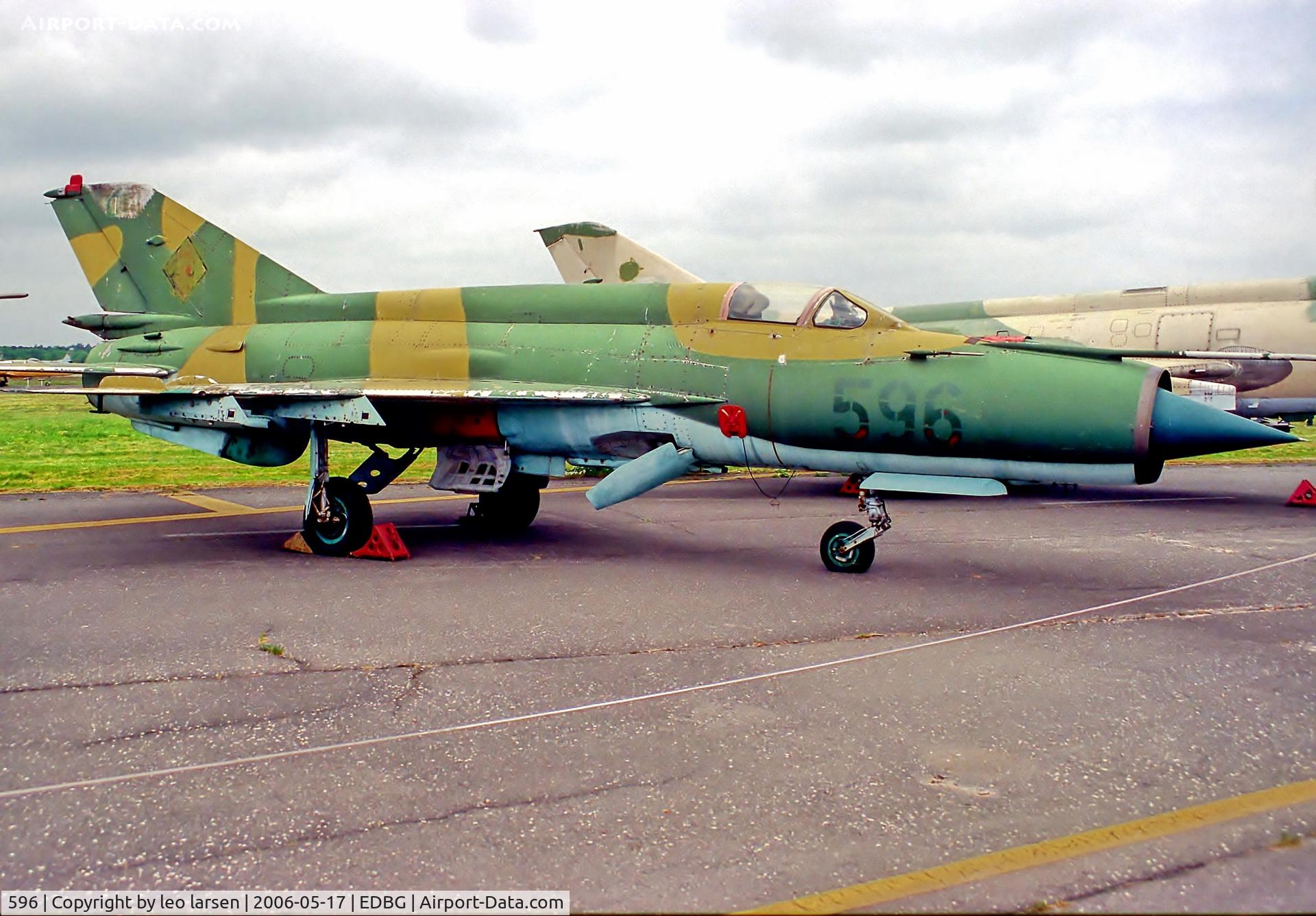 596, 1969 Mikoyan-Gurevich MiG-21M C/N 960708, Berlin Gatow 17.5.06