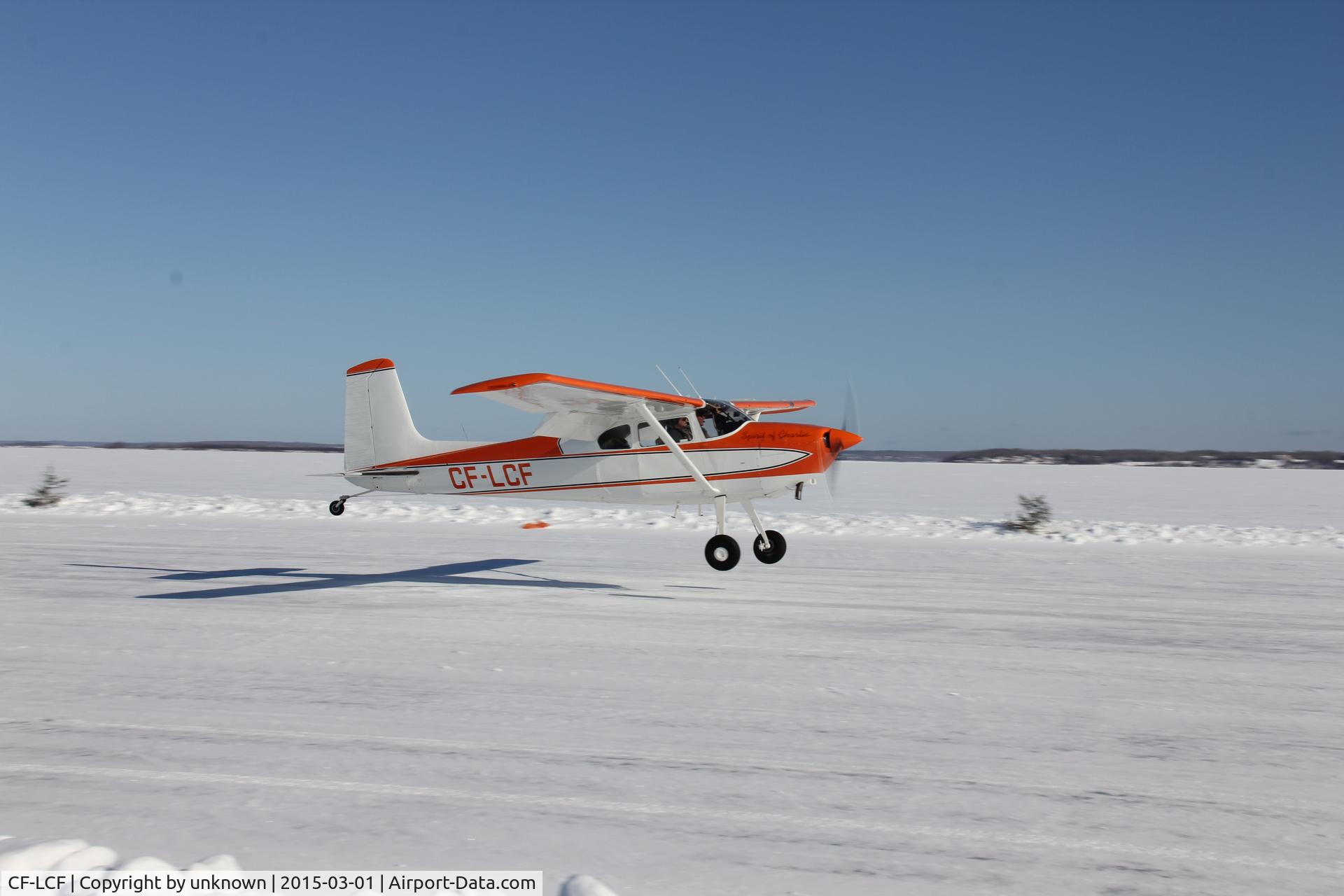 CF-LCF, 1959 Cessna 180B C/N 50527, LCF at Lac la Biche AB fly in. 2015. A/C now based in Alberta
