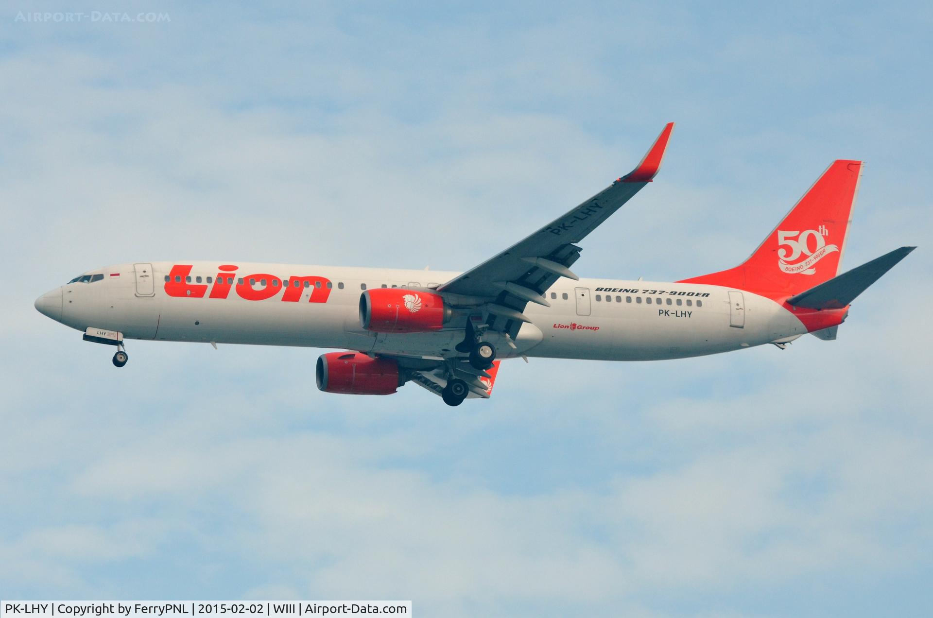 PK-LHY, 2011 Boeing 737-9GP/ER C/N 37285, Lion Air 's 50th B739.