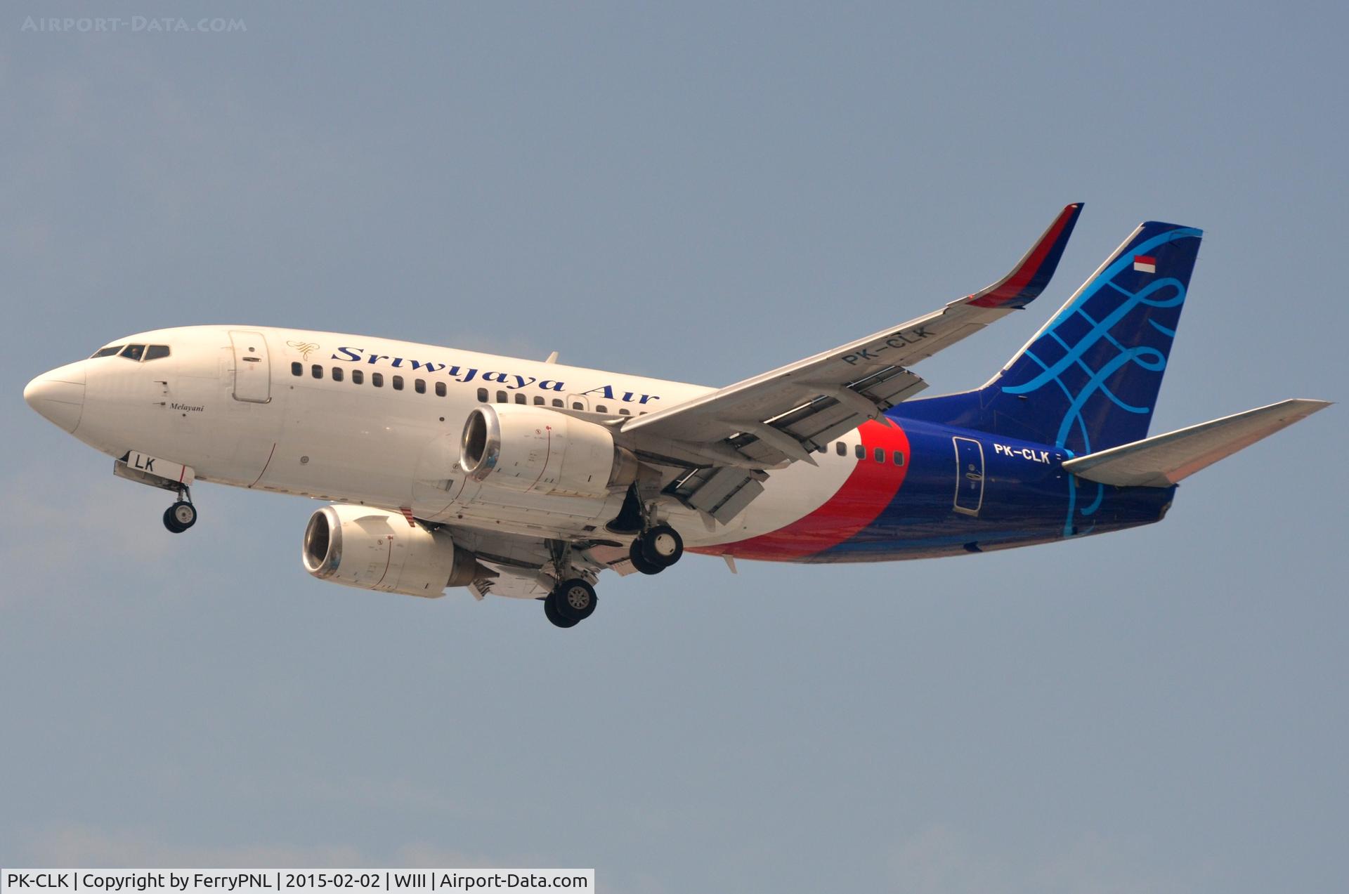 PK-CLK, 1994 Boeing 737-524 C/N 27317, Sriwijaya B735 arriving in CGK, ex ContinentalUA N14604
