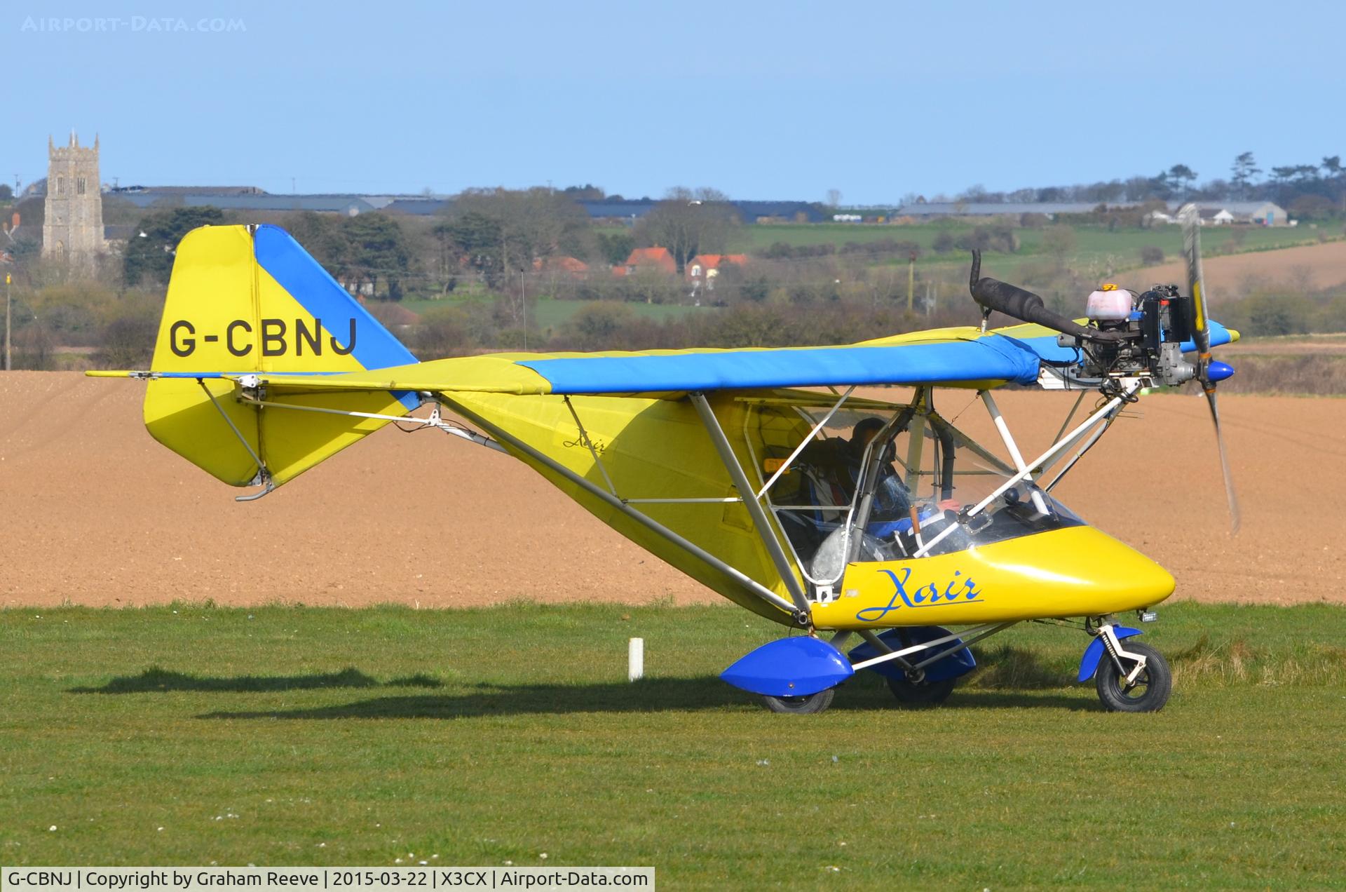 G-CBNJ, 2002 X'Air 582(II) C/N BMAA/HB/187, Just landed at Northrepps.