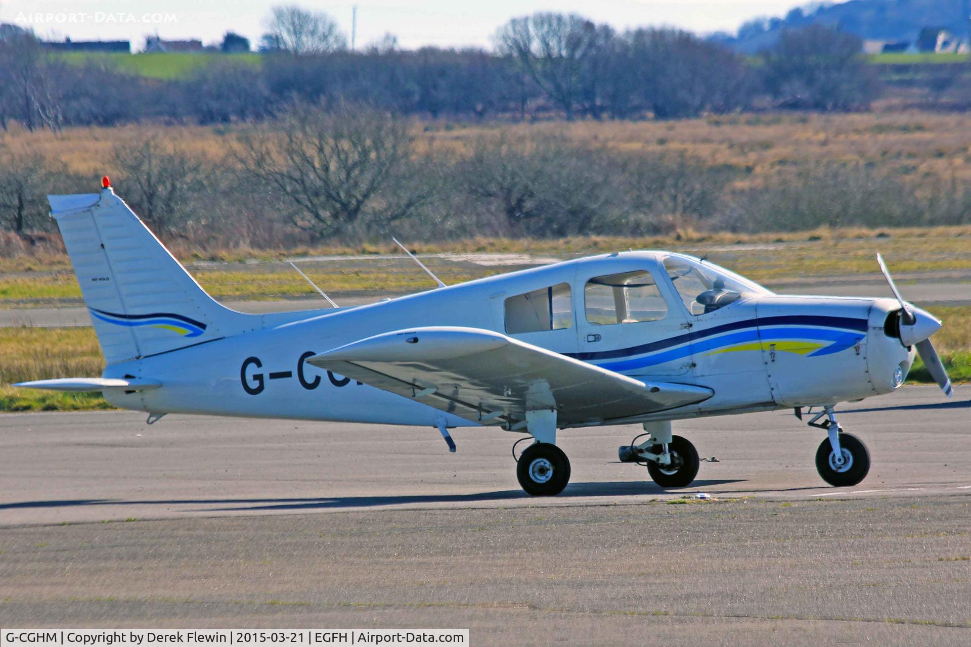 G-CGHM, 1974 Piper PA-28-140 Cherokee Cruiser C/N 28-7425143, Visiting Cherokee, Caernarfon based, previously PH-NSM, seen parked up.