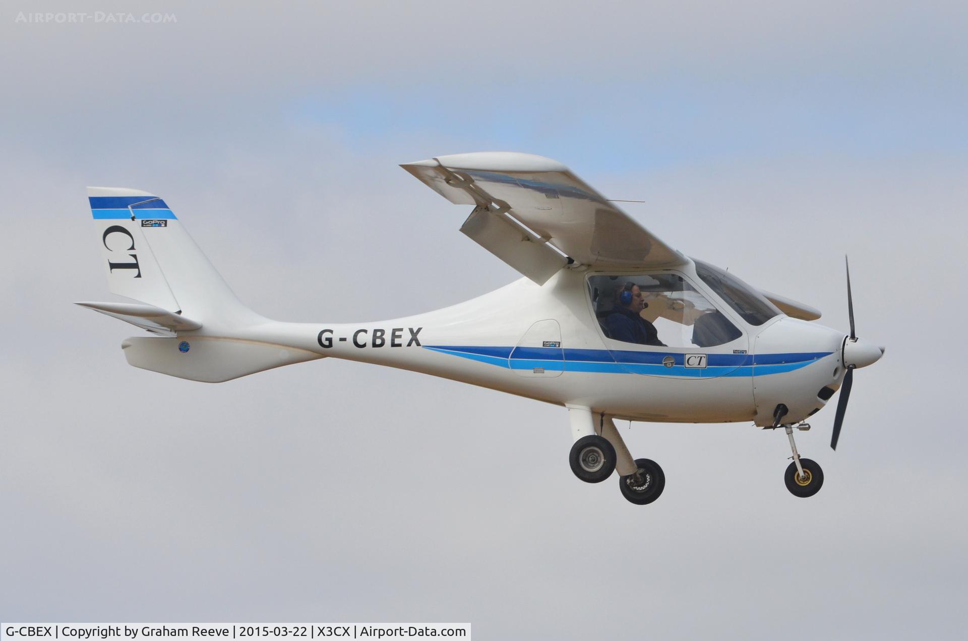 G-CBEX, 2001 Flight Design CT2K C/N 01.08.01.23, Landing at Northrepps.