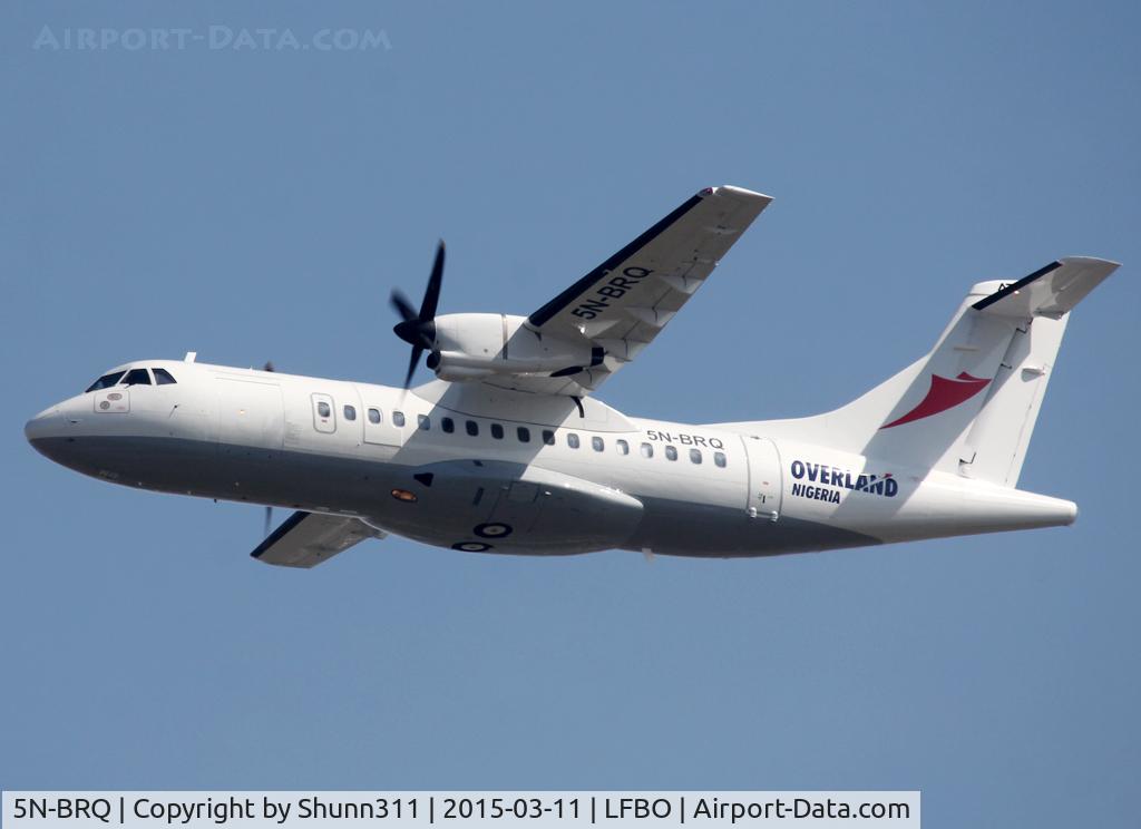 5N-BRQ, 1993 ATR 42-320 C/N 351, Delivery day from LFBF via LFBO to LOS