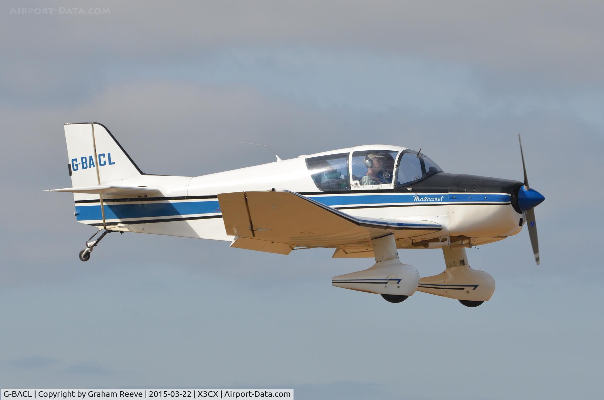 G-BACL, 1963 SAN Jodel D-150 Mascaret C/N 31, Landing at Northrepps.