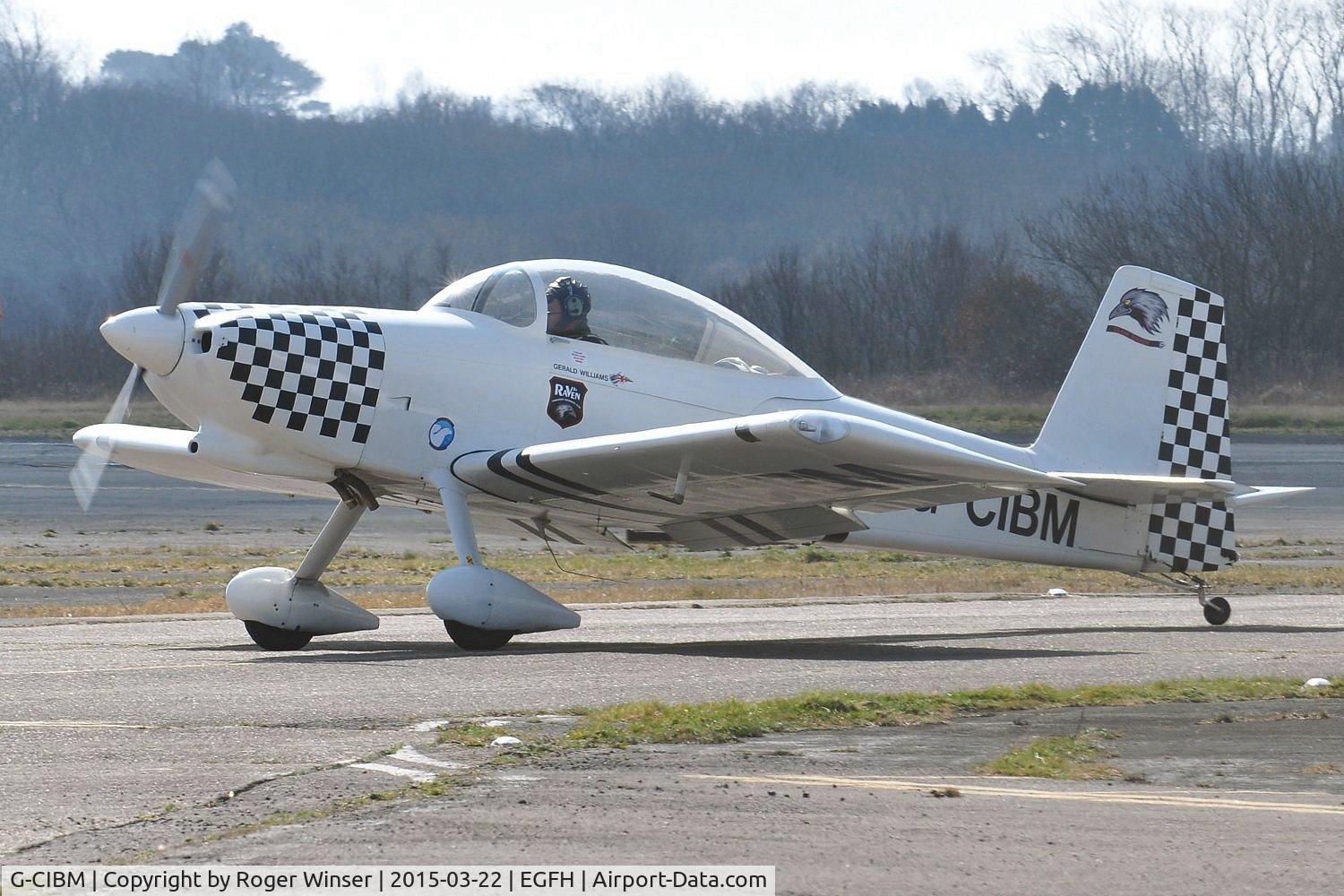 G-CIBM, 2013 Vans RV-8 C/N LAA 303-15083, Resident RV-8 in Team Raven colours and markings.