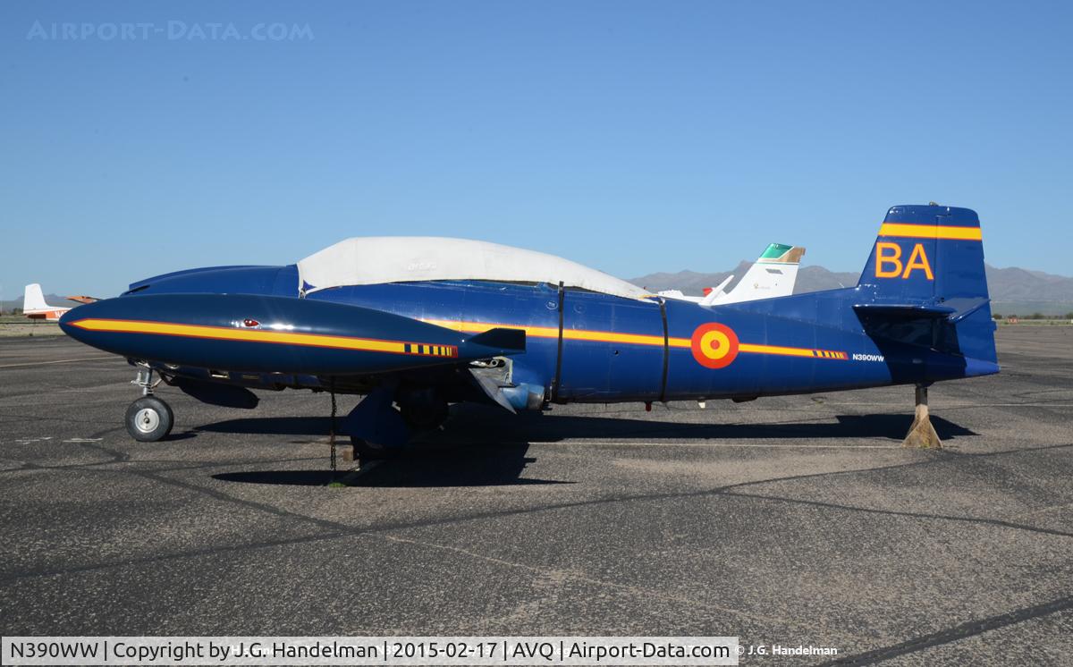 N390WW, 1966 Hispano HA-200 SAETA C/N 20/53, At Marana Regional Airport AZ.