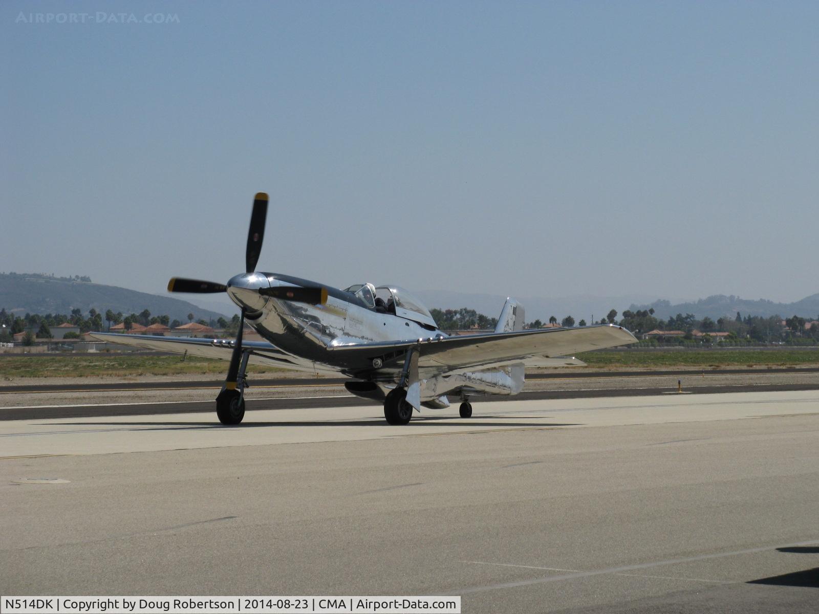 N514DK, 1945 North American P-51D Mustang C/N 45-11558, 1945 North American P-51D-25 MUSTANG, Packard Rolls V-1650  1,490 Hp, Limited class, taxi