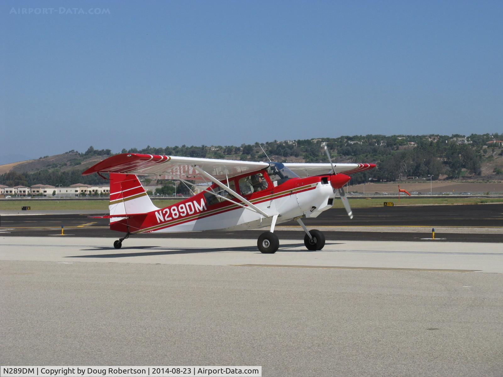 N289DM, 1998 American Champion 8GCBC Scout C/N 401-98, 1998 American Champion 8GCBC SCOUT, Lycoming IO-360 180 Hp, taxi