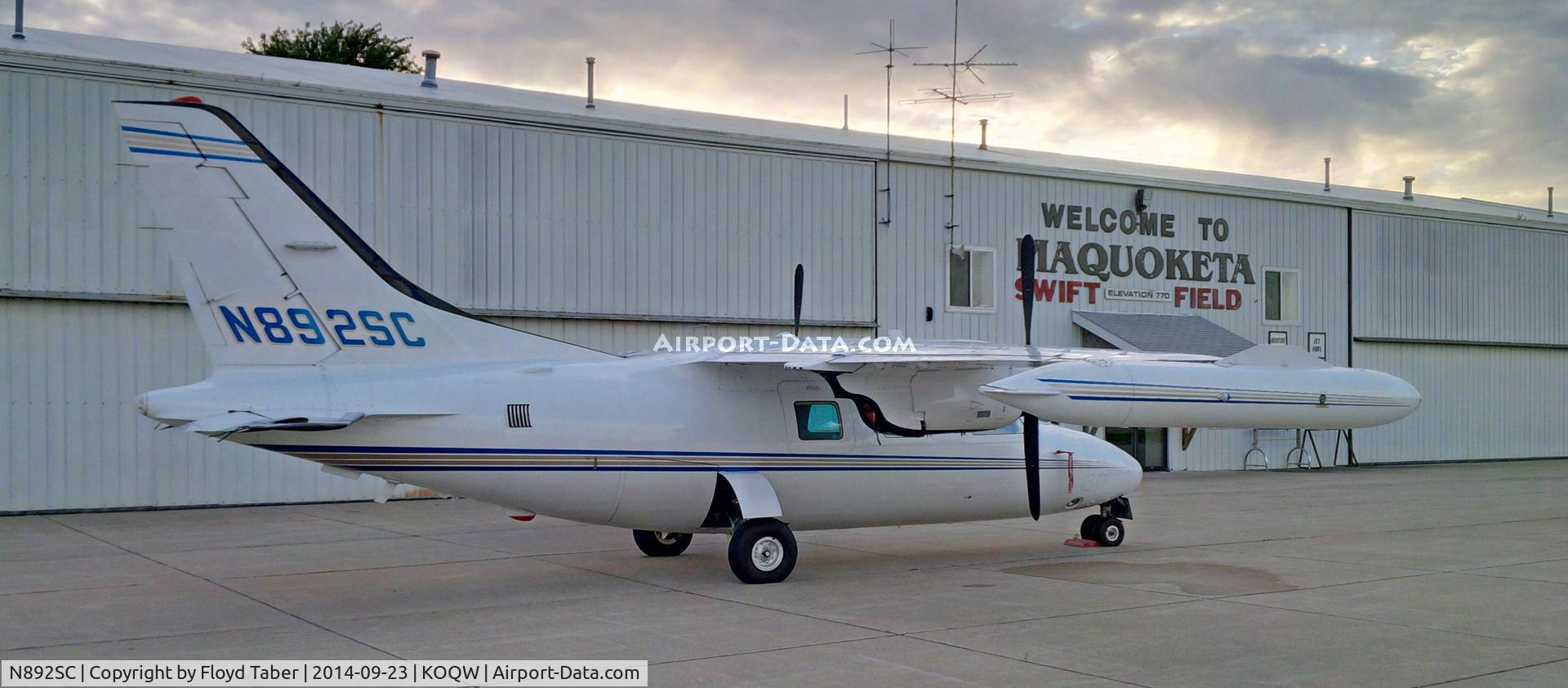 N892SC, 1979 Mitsubishi MU-2B-26 C/N 392 S.A., On the ramp
