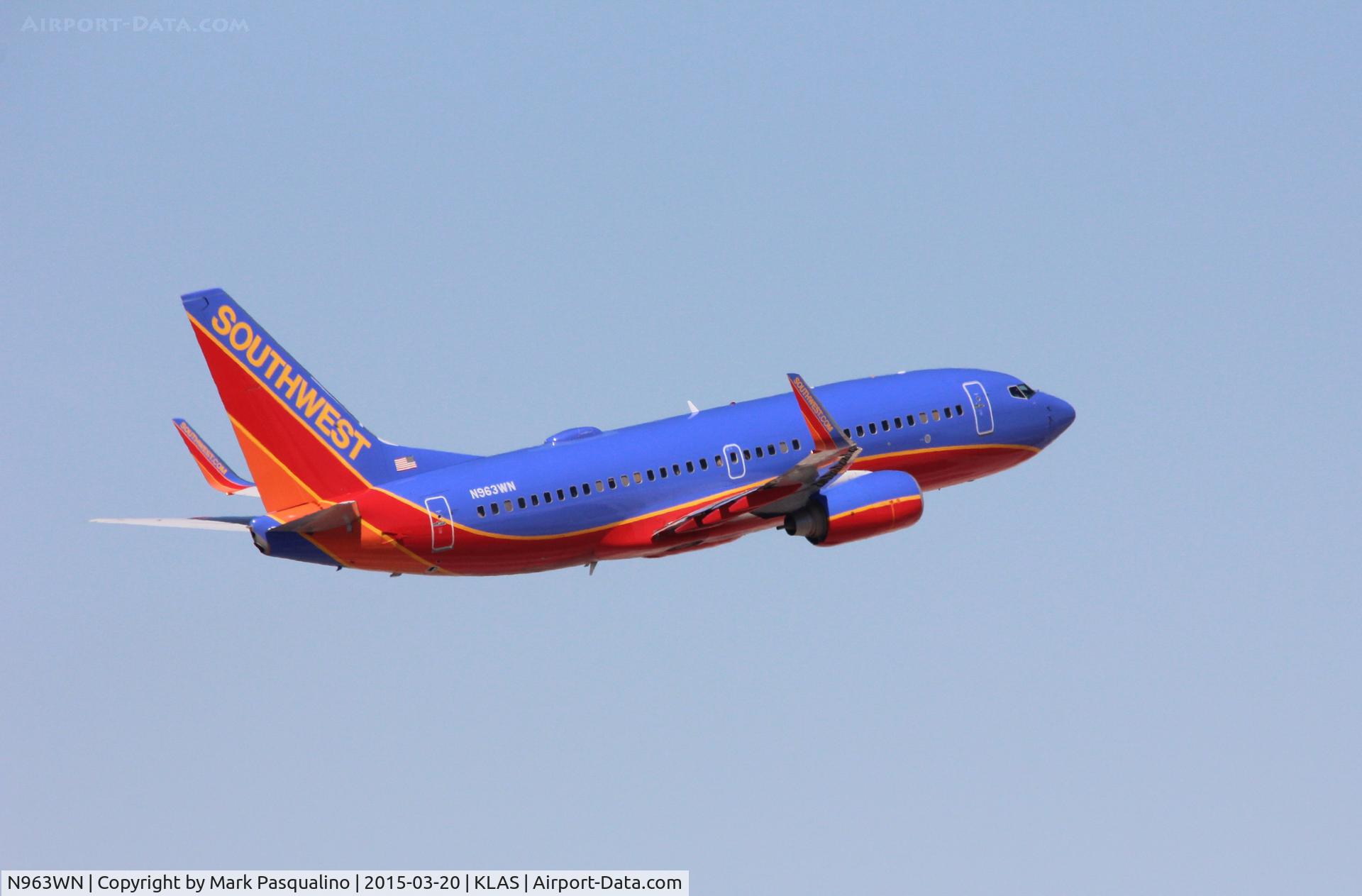 N963WN, 2011 Boeing 737-7H4 C/N 36676, Boeing 737-700