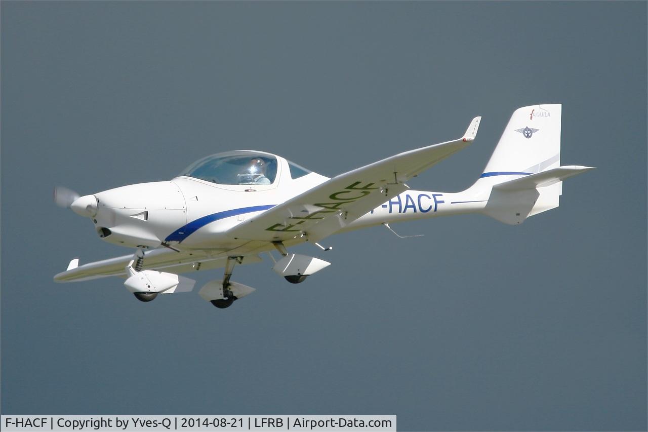 F-HACF, Aquila A210 (AT01) C/N AT01-125, Aquila A210 (AT01), Short approach rwy 25L, Brest-Bretagne Airport (LFRB-BES)