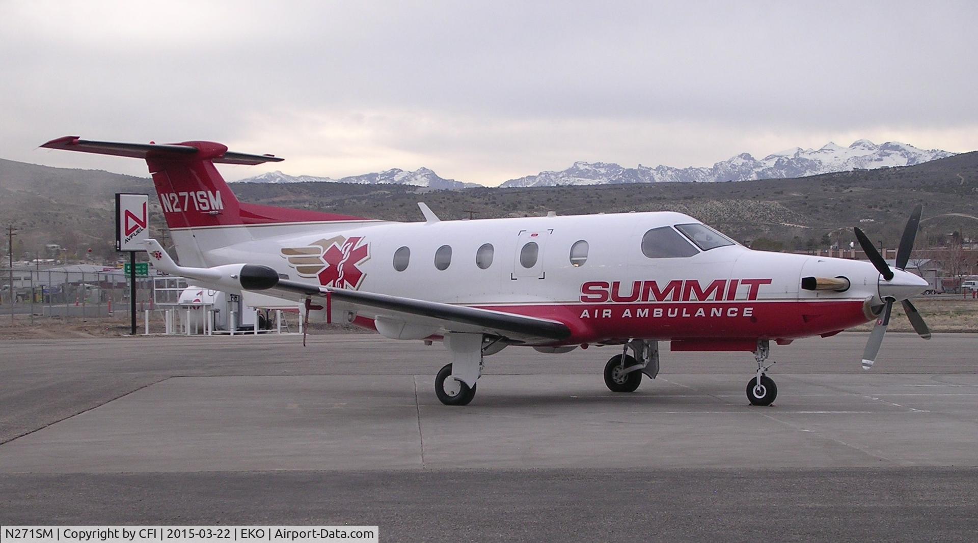 N271SM, 2005 Pilatus PC-12/45 C/N 622, air ambulance in Elko NV