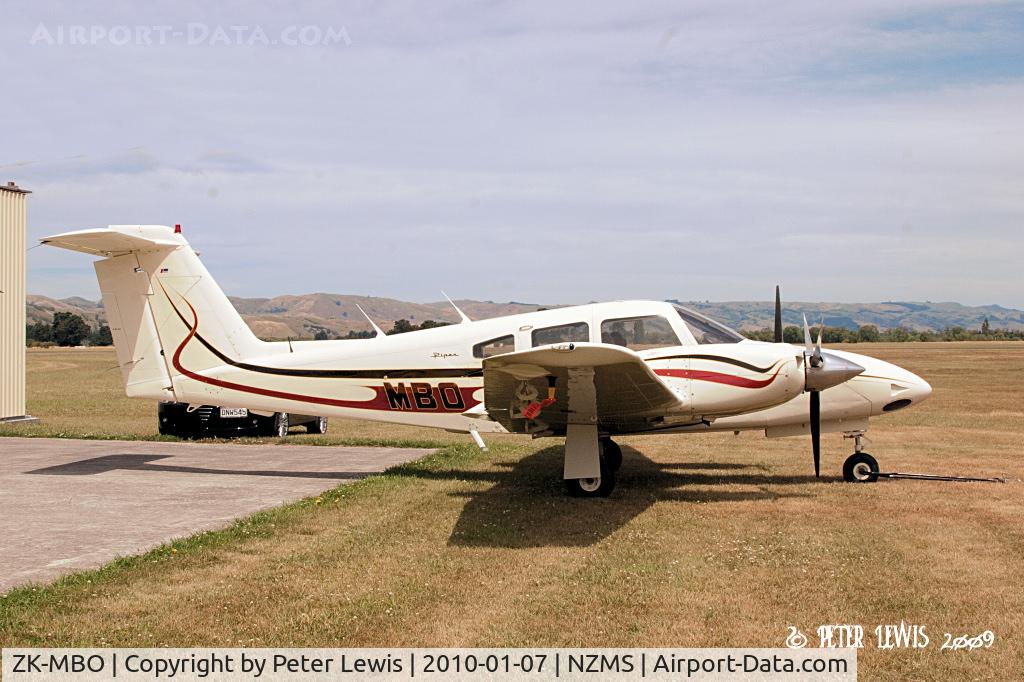 ZK-MBO, Piper PA-44-180T Turbo Seminole C/N 44-8207004, C R Stobbs, Upper Hutt