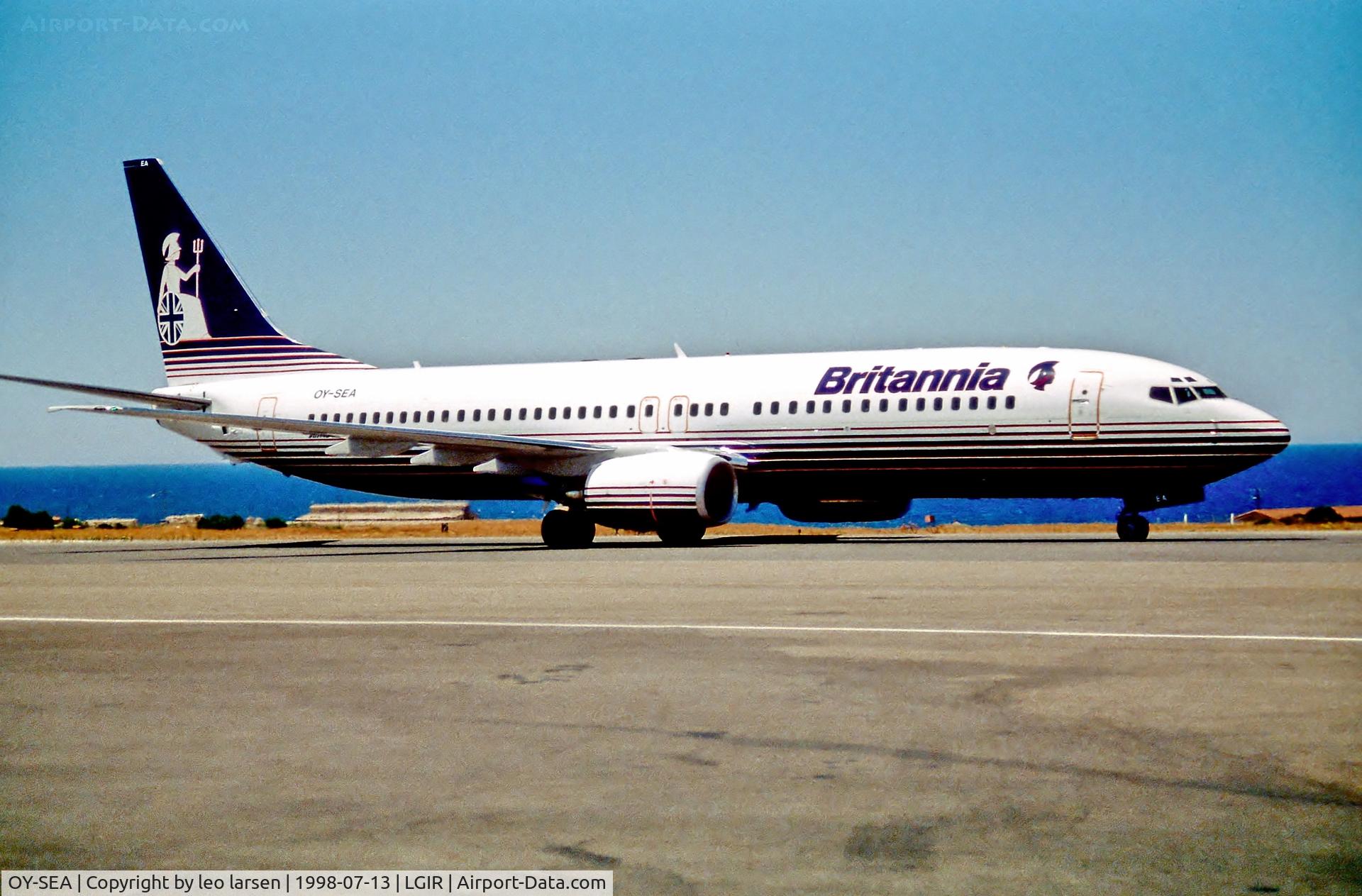 OY-SEA, 1998 Boeing 737-8Q8 C/N 28213, Heraklion Crete13.7.98