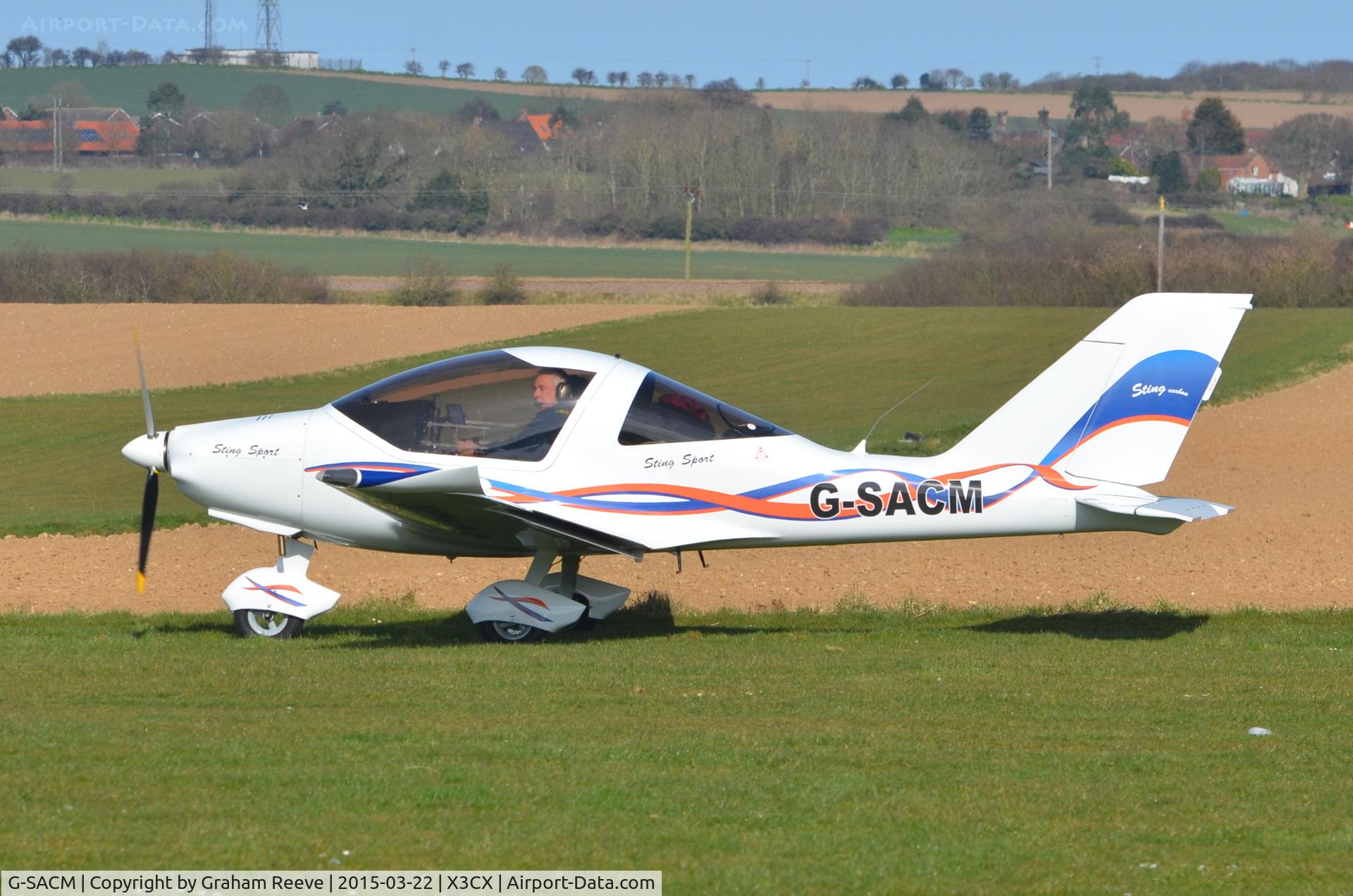 G-SACM, 2011 TL Ultralight TL-2000UK Sting Carbon C/N LAA 347-14798, About to depart from Northrepps.