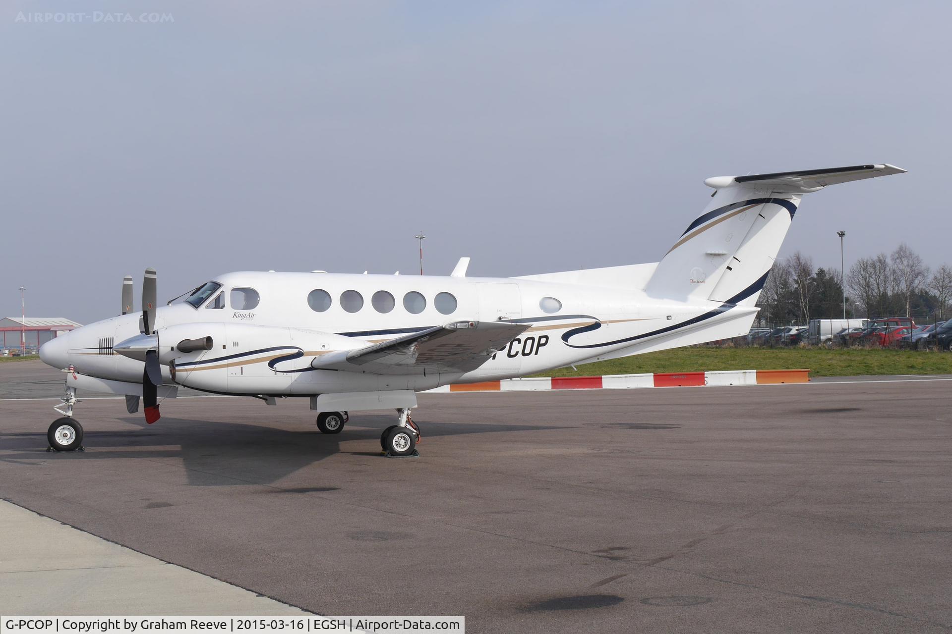 G-PCOP, 2004 Raytheon B200 King Air C/N BB-1860, Parked at Norwich.