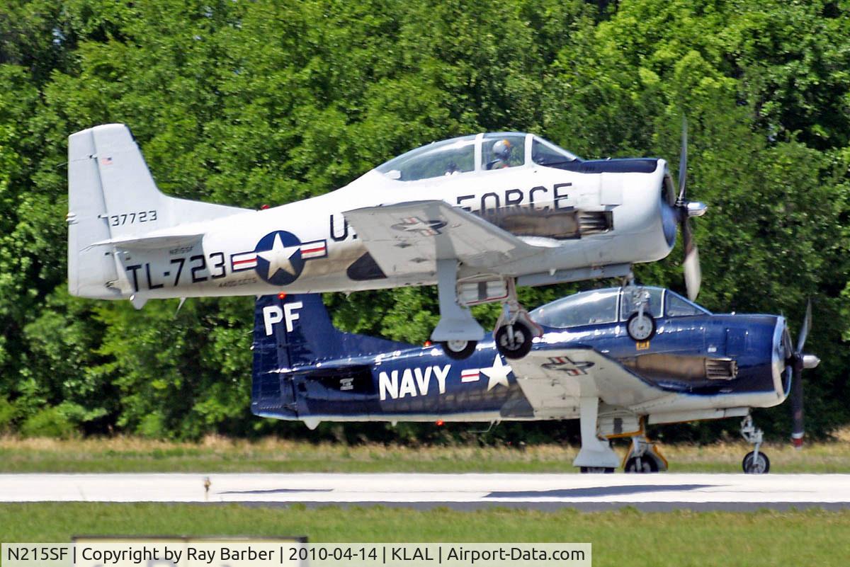 N215SF, 1955 North American T-28B Trojan C/N 200-86 (137723), North American T-28B Trojan [200-86] Lakeland-Linder~N 14/04/2010