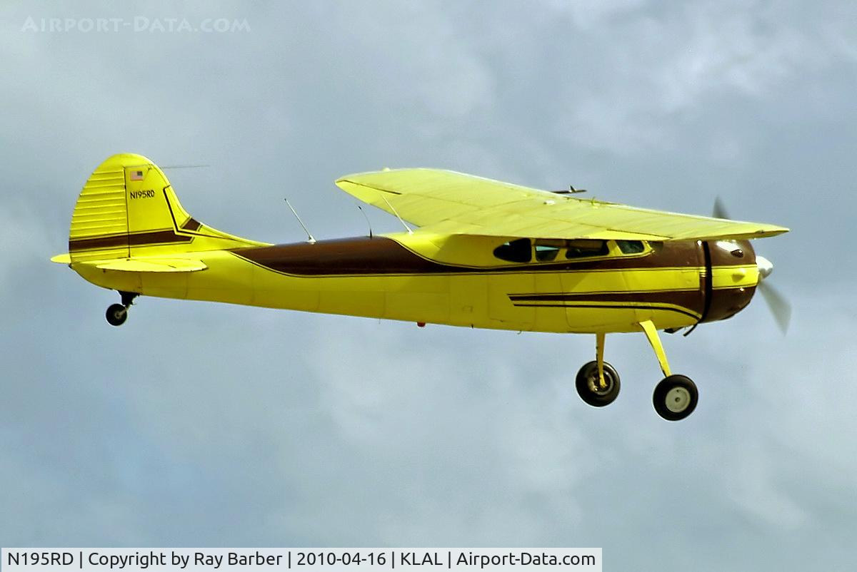 N195RD, 1952 Cessna 195B Businessliner C/N 7895, Cessna 195B [7895] Lakeland-Linder~N 16/04/2010