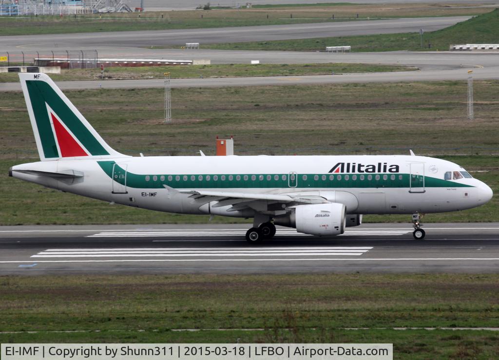 EI-IMF, 2003 Airbus A319-112 C/N 2083, Taking off from rwy 14R