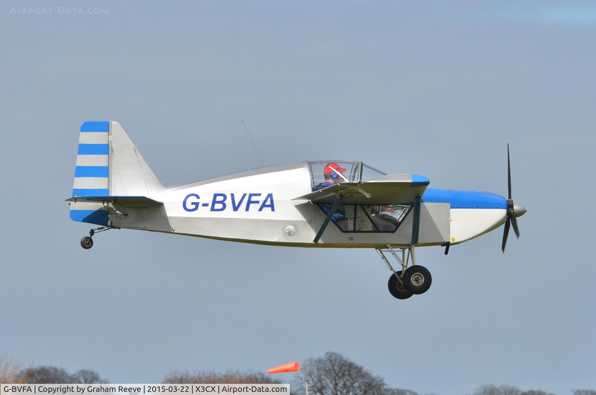 G-BVFA, 1994 Rans S-10 Sakota C/N PFA 194-12298, Landing at Northrepps.