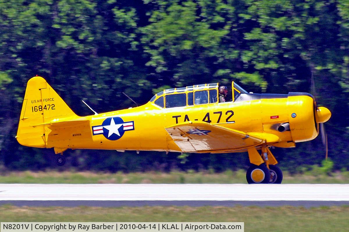 N8201V, North American T-6G Texan C/N 168-472, North American T-6G Texan [168-472] Lakeland-Linder~N 14/04/2010