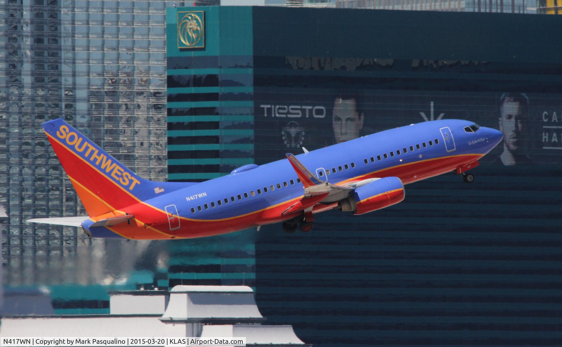 N417WN, 2001 Boeing 737-7H4 C/N 29822, Boeing 737-700