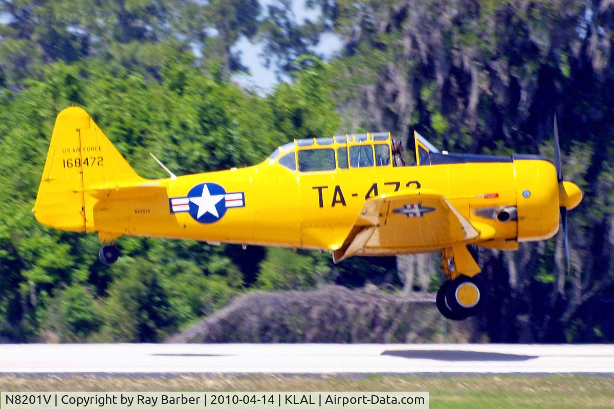 N8201V, North American T-6G Texan C/N 168-472, North American T-6G Texan [168-472] Lakeland-Linder~N 14/04/2010