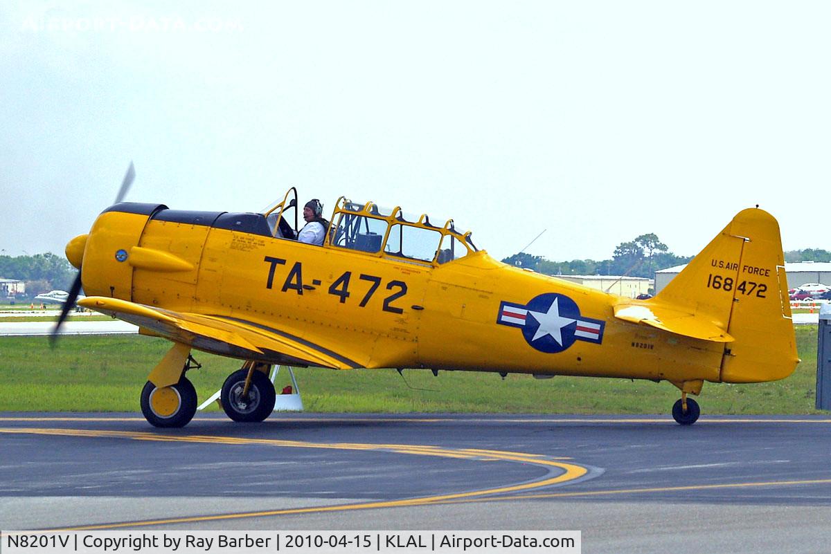 N8201V, North American T-6G Texan C/N 168-472, North American T-6G Texan [168-472] Lakeland-Linder~N 15/04/2010