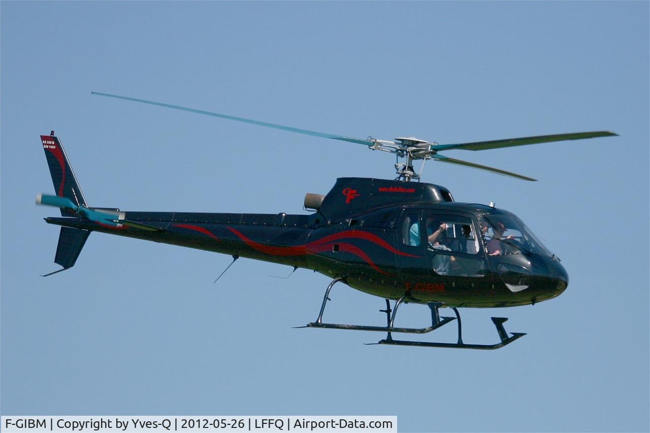 F-GIBM, 2008 Aerospatiale AS-350D AStar C/N 1424, Aerospatiale AS-350B Ecureuil, First flight, La Ferté Alais Airfield (LFFQ) Air Show 2012
