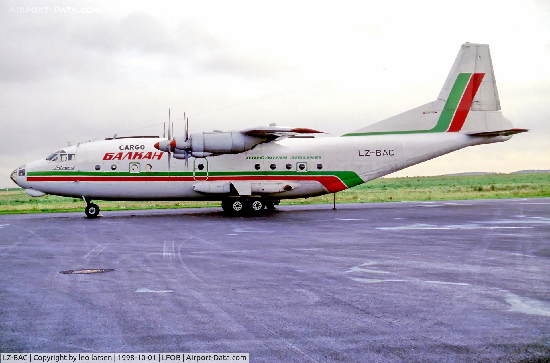 LZ-BAC, 1965 Antonov An-12B C/N 6343708, Beauvais France 1.10.98
