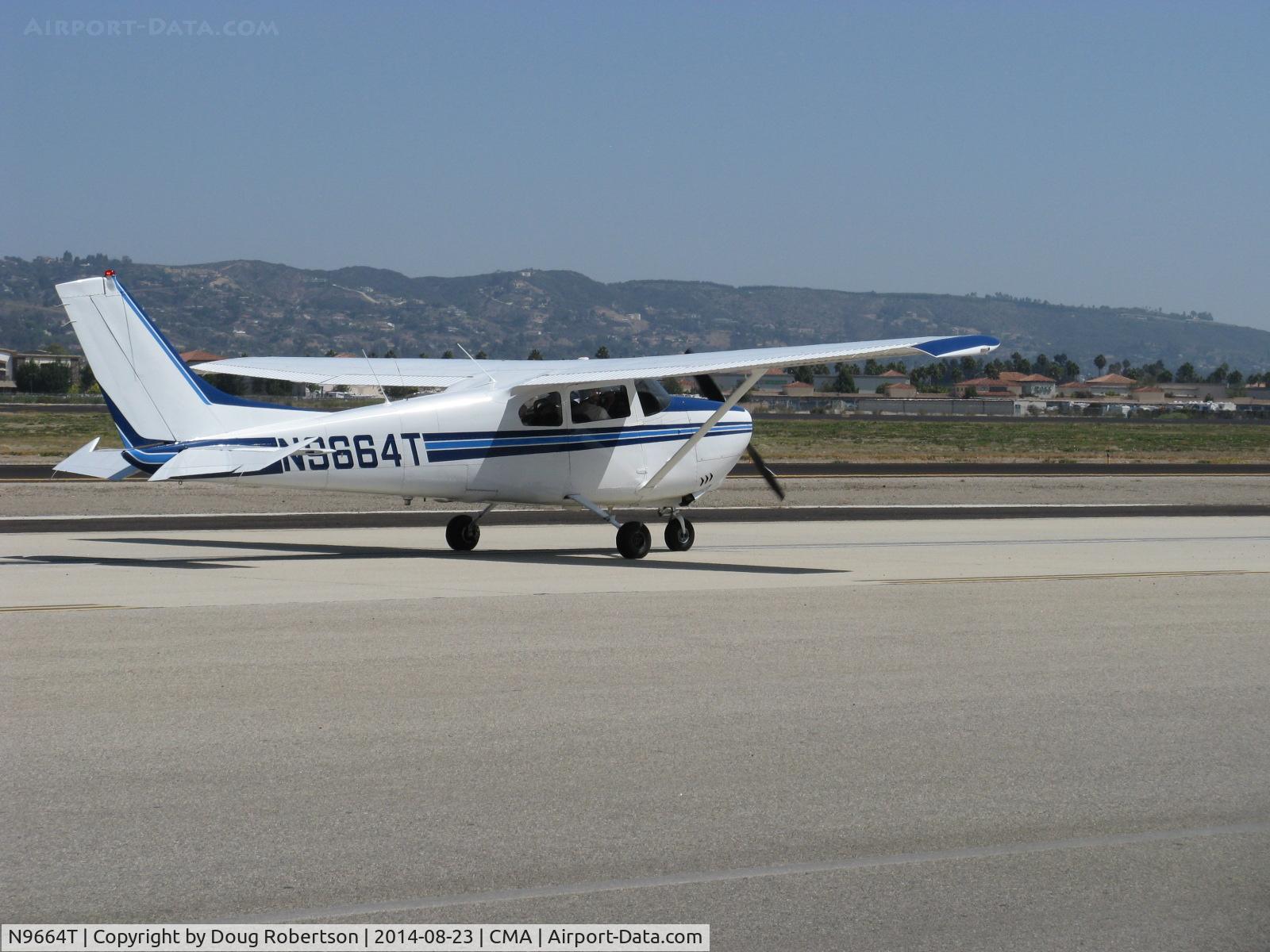N9664T, 1960 Cessna 210 C/N 57464, 1960 Cessna 210, Continental IO-470-S 260 Hp, although registered as a CENTURION, that name would not be used by Cessna until the 210D model. Taxi