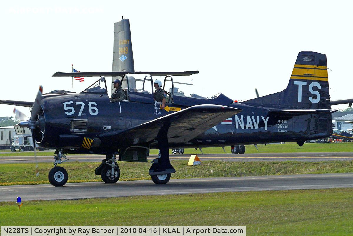 N228TS, 1954 North American T-28D Trojan C/N 200-422, North American AT-28D Trojan [200-422] Lakeland-Linder~N 16/04/2010