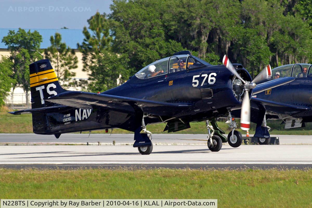 N228TS, 1954 North American T-28D Trojan C/N 200-422, North American AT-28D Trojan [200-422] Lakeland-Linder~N 16/04/2010