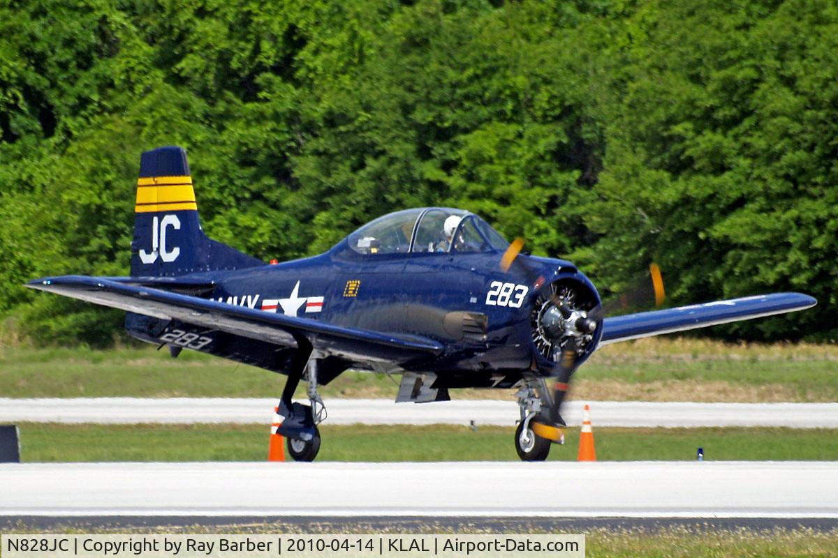 N828JC, 1955 North American T-28B Trojan C/N 219-11, North American T-28B Trojan [219-11] Lakeland-Linder~N 14/04/2010