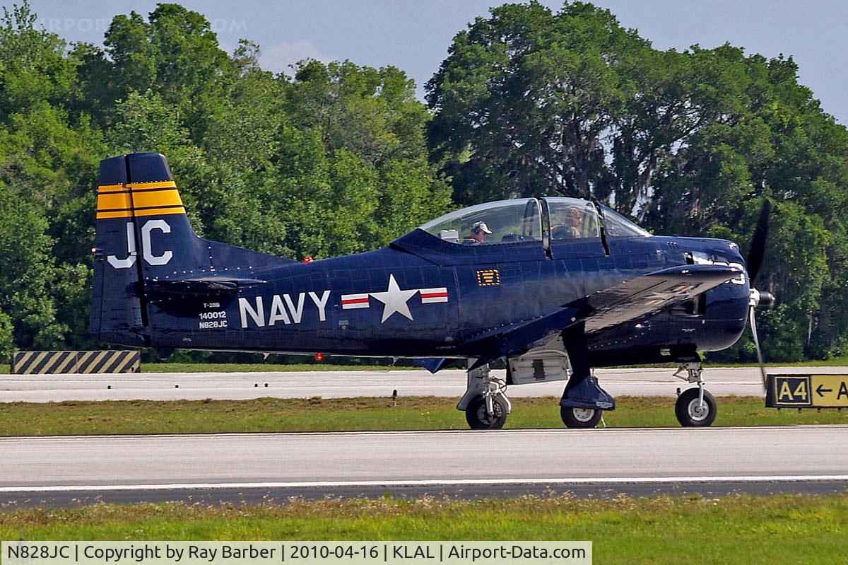 N828JC, 1955 North American T-28B Trojan C/N 219-11, North American T-28B Trojan [219-11] Lakeland-Linder~N 16/04/2010
