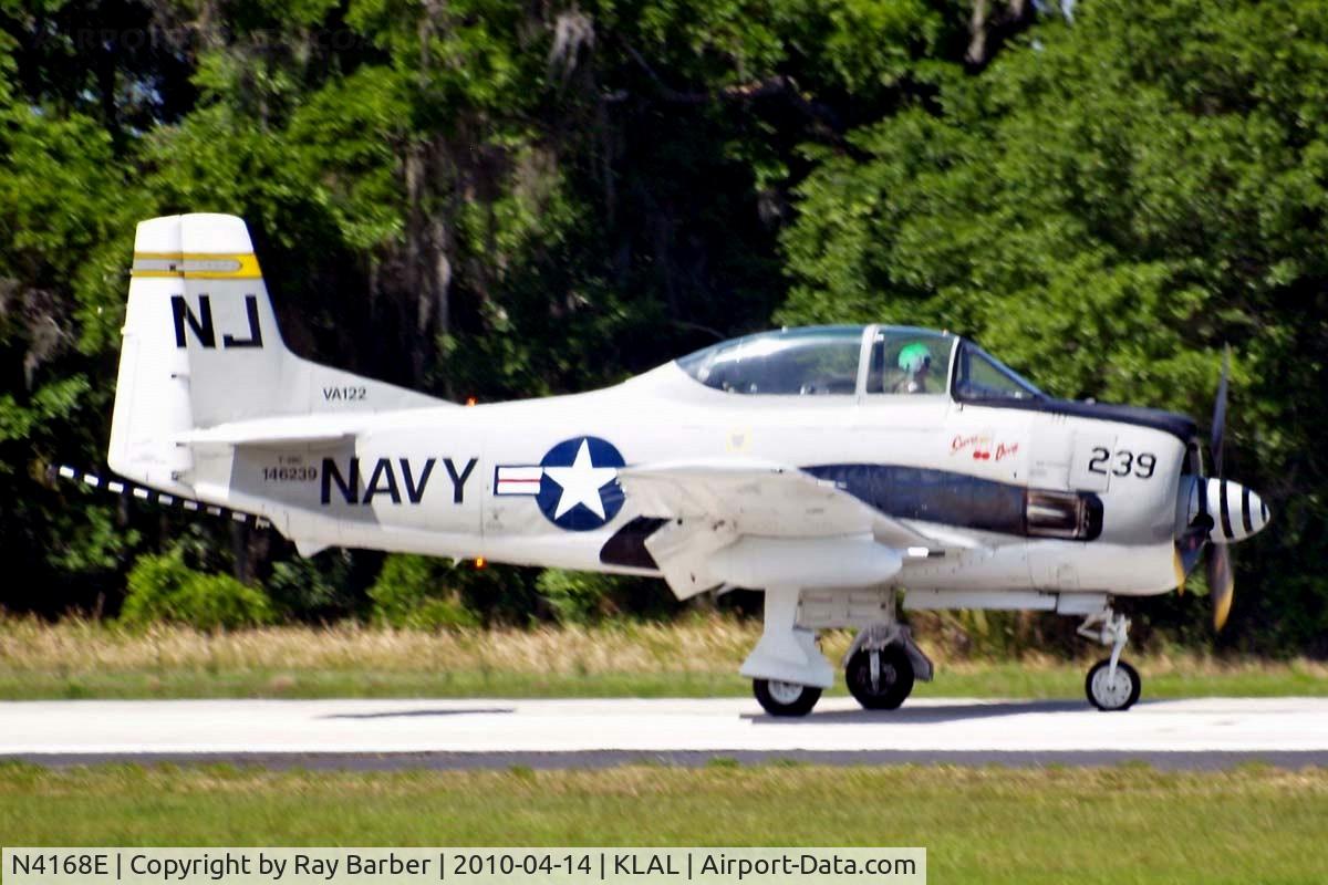 N4168E, 1956 North American T-28C Trojan C/N 252-2, North American T-28C Trojan [252-2] Lakeland-Linder~N 14/04/2010