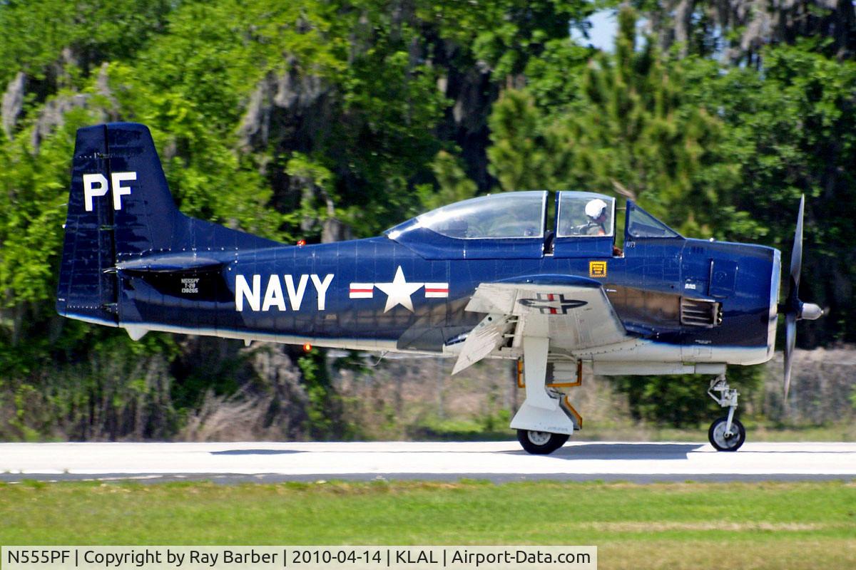 N555PF, 1954 North American T-28B Trojan C/N 200-336 (138265), North American T-28B Trojan [200-336] Lakeland-Linder~N 14/04/2010