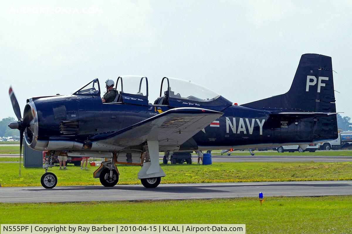 N555PF, 1954 North American T-28B Trojan C/N 200-336 (138265), North American T-28B Trojan [200-336] Lakeland-Linder~N 15/04/2010