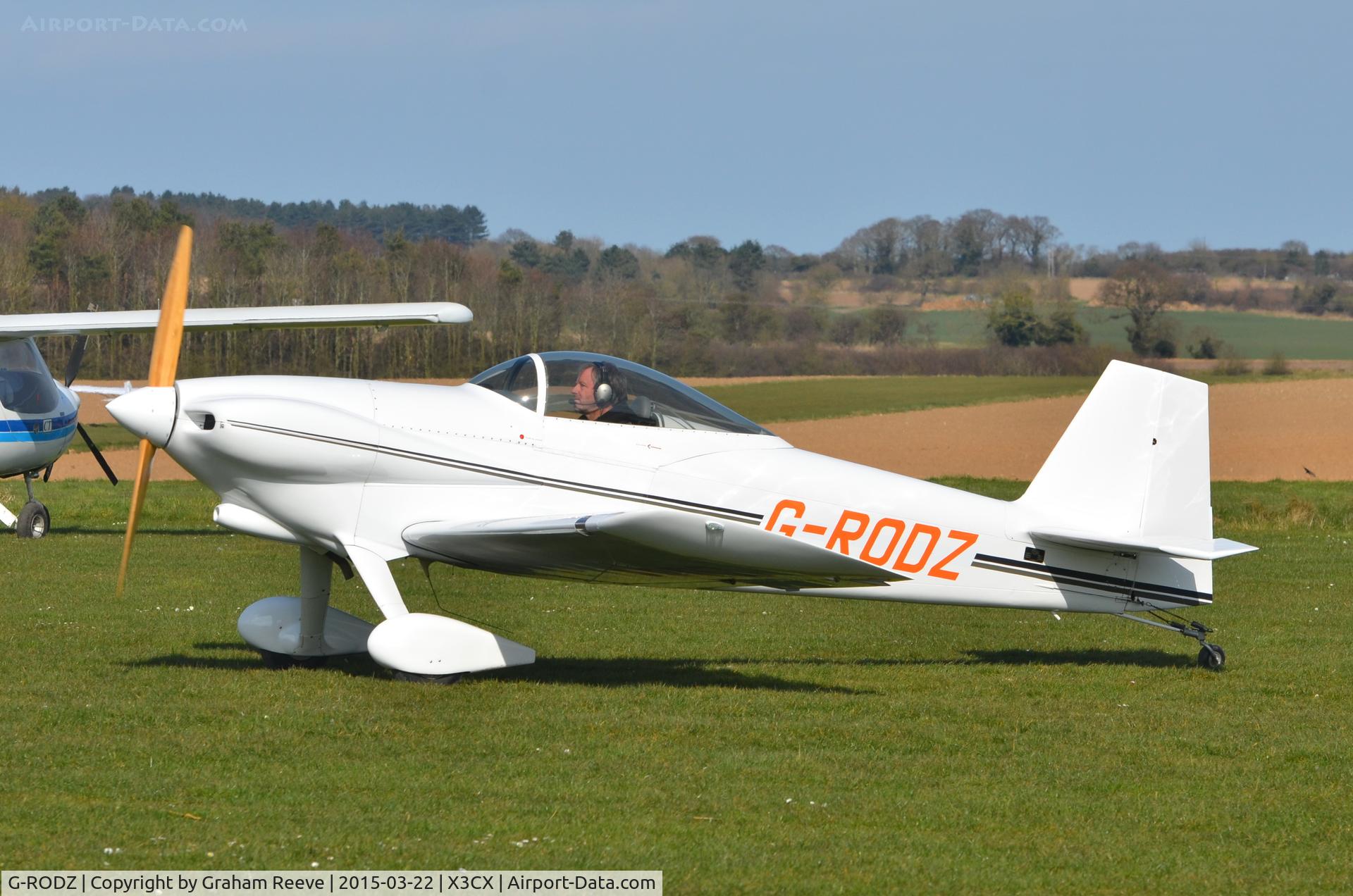 G-RODZ, 2004 Vans RV-3 C/N 10622, Just landed at Northrepps.