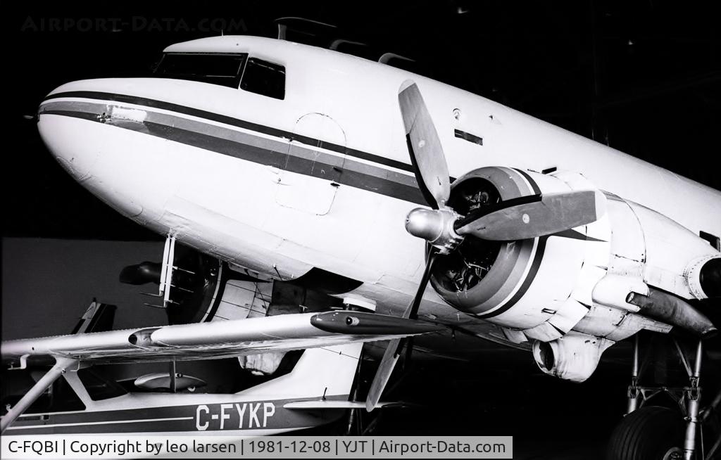 C-FQBI, 1941 Douglas C-47-DL C/N 6179, Stephenville Newfoundland Canada 8.12.81
