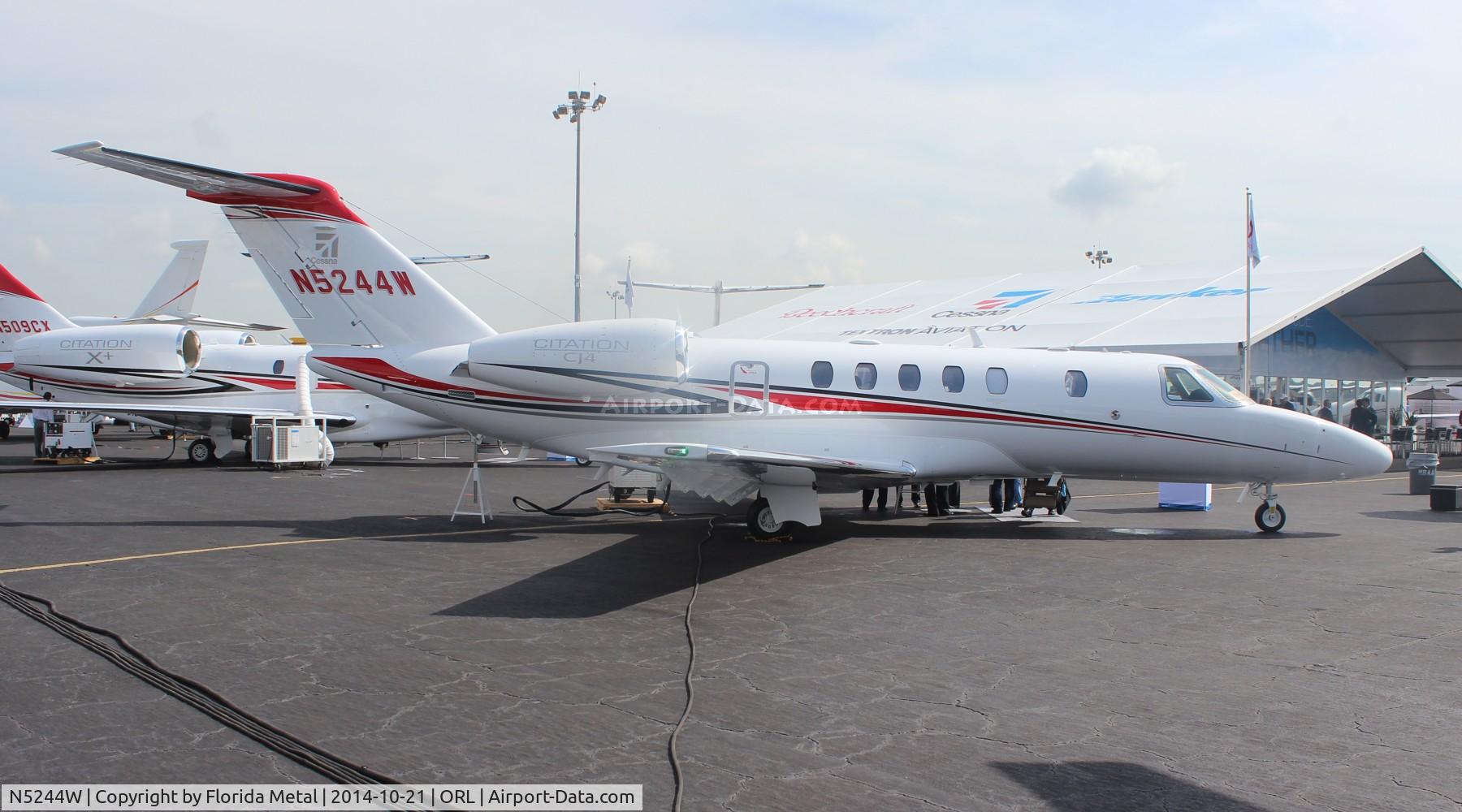 N5244W, 2014 Cessna 525C CitationJet CJ4 C/N 525C-0169, Citation CJ4