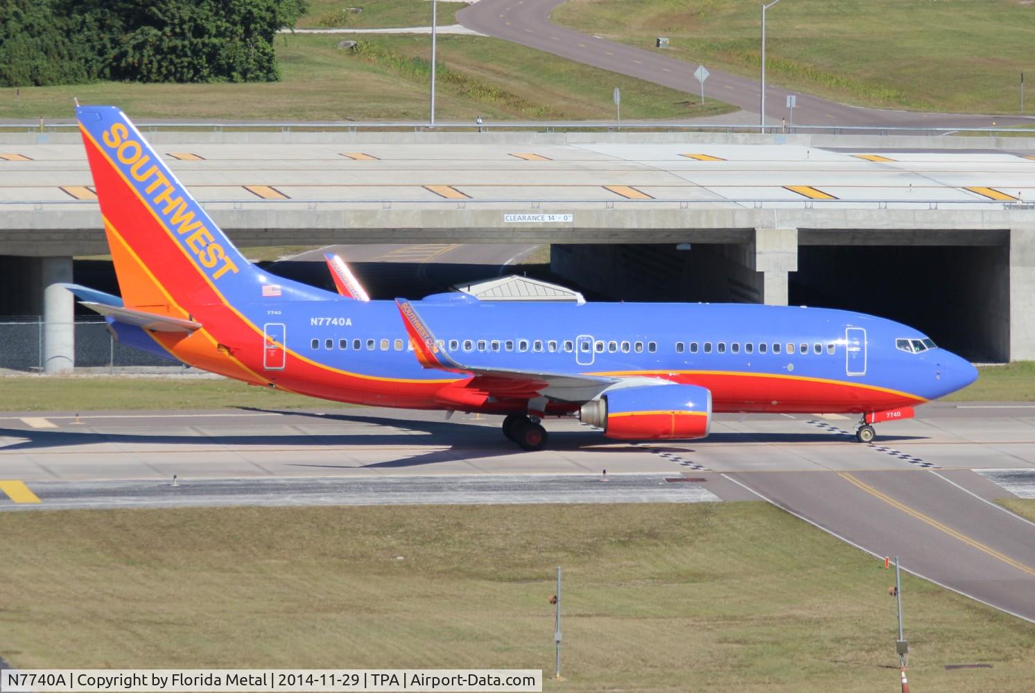 N7740A, 2007 Boeing 737-7BD C/N 33927, Southwest